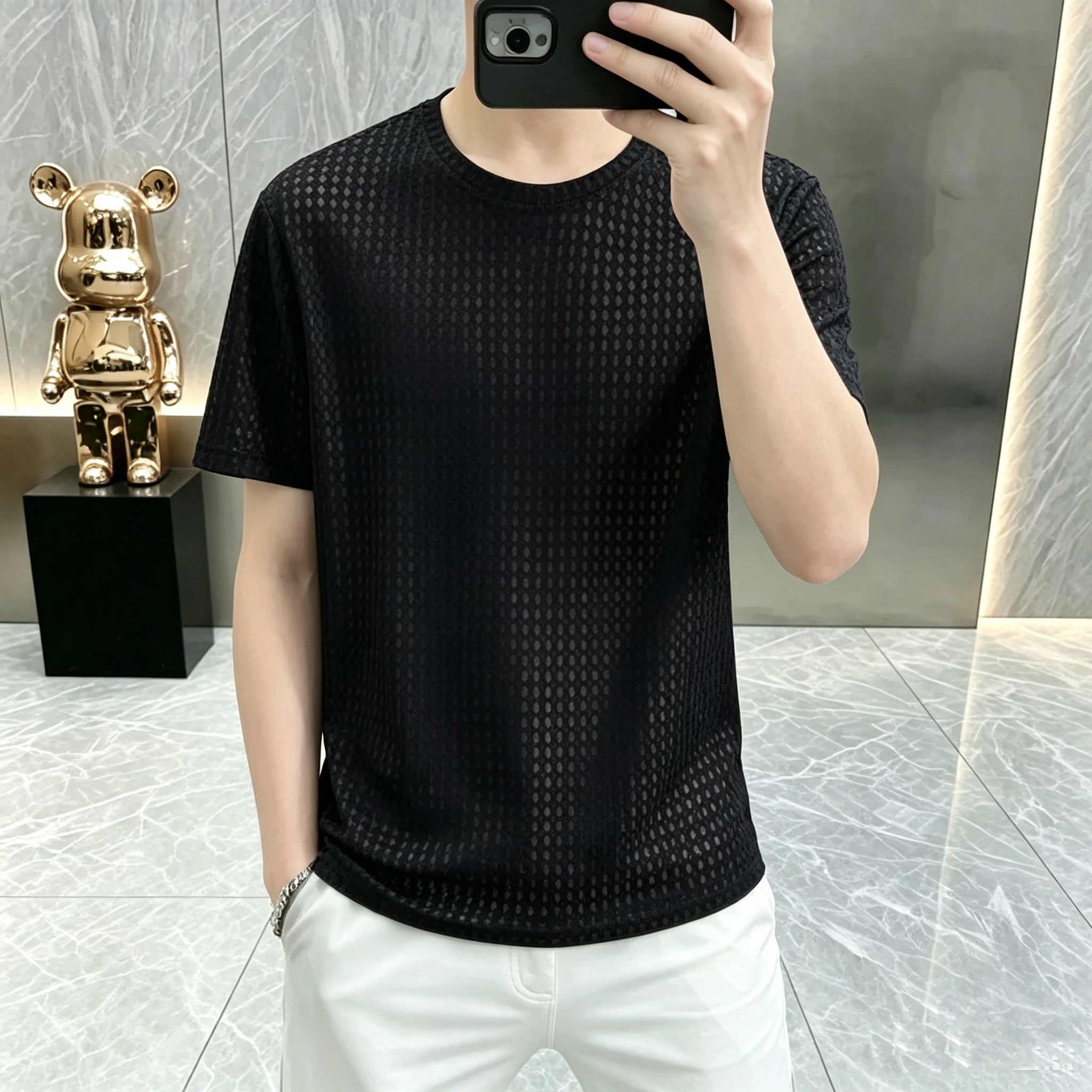 2026 Summer New Style Men's Casual Jacquard Round-neck Short-sleeved T-shirt
2026 Summer New Style Men's Casual Jacquard Round-neck Short-sleeved T-shirt