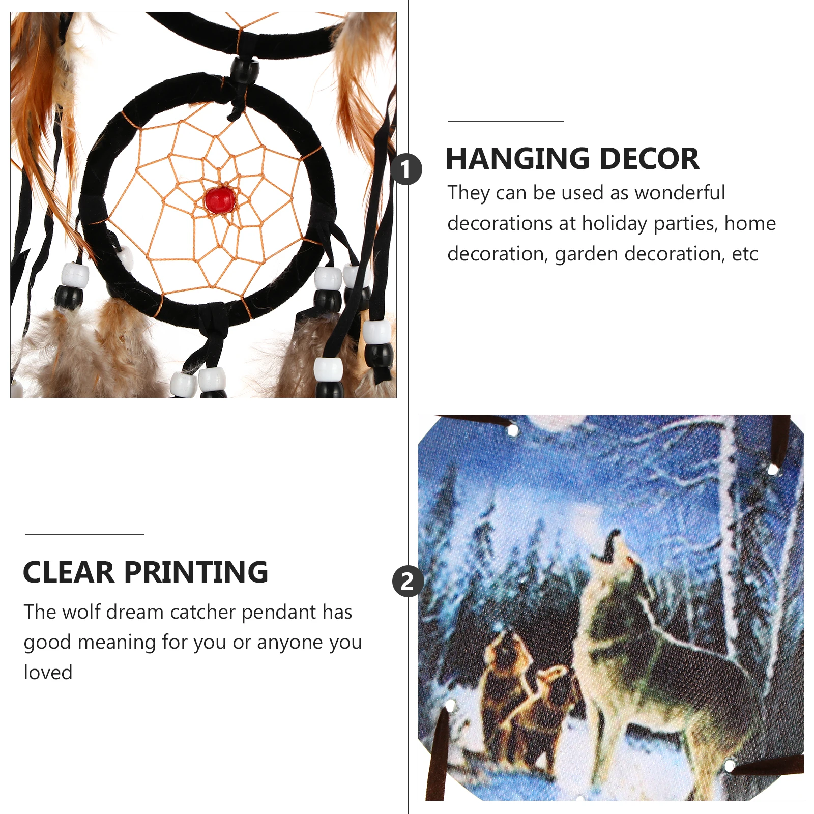 Wolf Dream Catcher Pendant Home Decor Party nament Hanging Decorations Interior Accessories Dreamcatcher Windchimes
Wolf Dream Catcher Pendant Home Decor Party nament Hanging Decorations Interior Accessories Dreamcatcher Windchimes