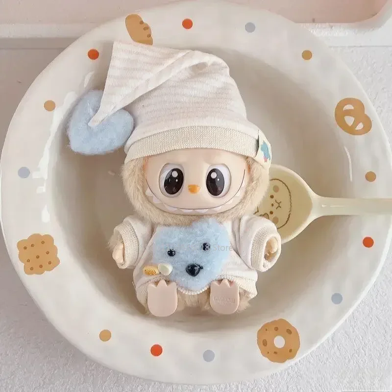 17cm Mini Plush Doll'S Clothes Outfit Accessories For Korea Kpop Exo Labubu Idol Striped Goodnight Suit Clothing Gift
17cm Mini Plush Doll'S Clothes Outfit Accessories For Korea Kpop Exo Labubu Idol Striped Goodnight Suit Clothing Gift