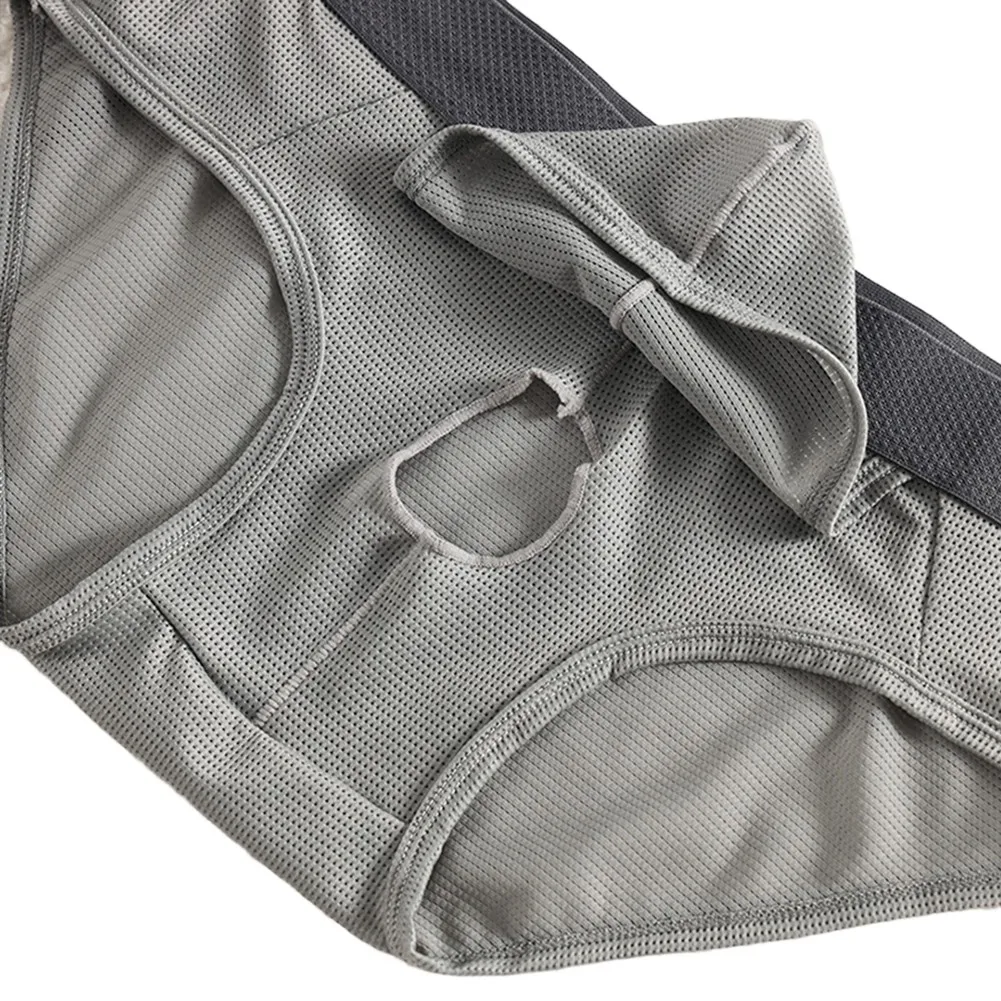 Fashion Soft Separated Pouch Underwear For Men Breathable Ice Silk Sexy Briefs Shorts Open Pouch Panties Man
Fashion Soft Separated Pouch Underwear For Men Breathable Ice Silk Sexy Briefs Shorts Open Pouch Panties Man