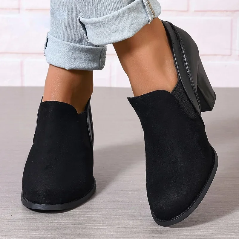 2024 Fall Pointed Women's Shoes Suede Spliced Women's Boots Simple Square with Chelsea Boots Shoes for Women Platform Boots
2024 Fall Pointed Women's Shoes Suede Spliced Women's Boots Simple Square with Chelsea Boots Shoes for Women Platform Boots