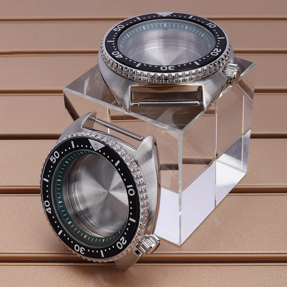Silvery 45mm NH35 Watch Cases With Chapter Ring For Mod Turtle Abalone NH38 NH35 NH36/34 7S26 4R36 Movement Sapphire Glass 10ATM
Silvery 45mm NH35 Watch Cases With Chapter Ring For Mod Turtle Abalone NH38 NH35 NH36/34 7S26 4R36 Movement Sapphire Glass 10ATM