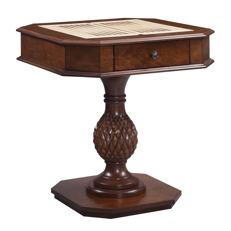 Cherry Wood Game Table with Pedestal Base
Cherry Wood Game Table with Pedestal Base