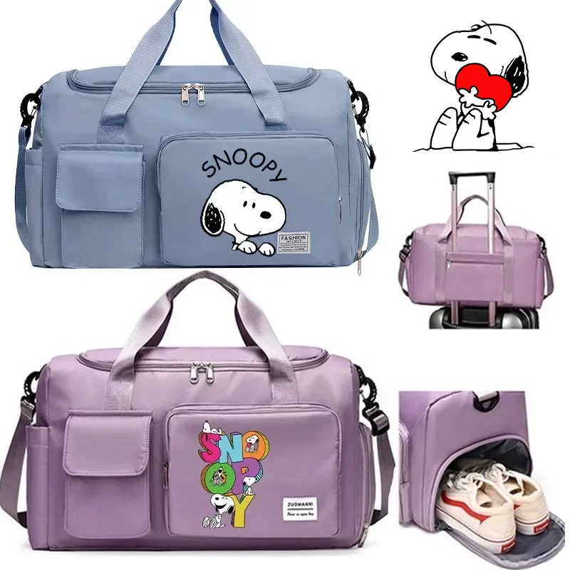 Snoopys Women Carry Travel Bag Large Capacity Men Waterproof Gym Weekend Duffle Bags with Shoe Compartment Sport Fitness HandBag
Snoopys Women Carry Travel Bag Large Capacity Men Waterproof Gym Weekend Duffle Bags with Shoe Compartment Sport Fitness HandBag