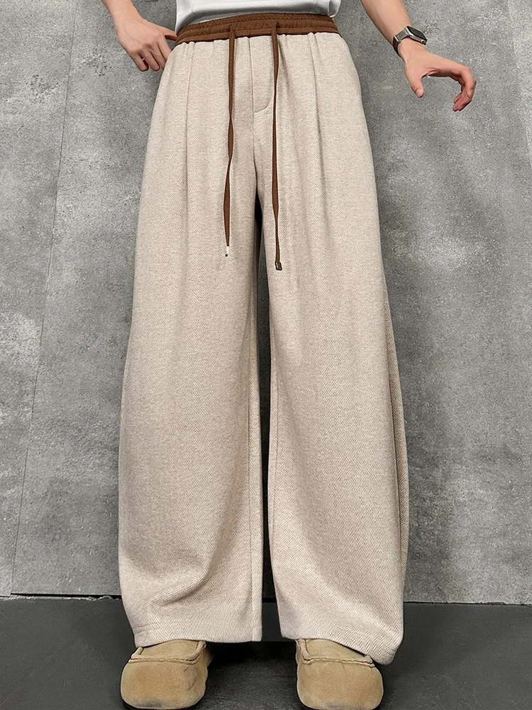 Мужские повседневные брюки прямого кроя с широкими штанинами, в стиле пэчворк, класса люкс, свободные, длинные, для бизнес-кэжуал образа
Мужские повседневные брюки прямого кроя с широкими штанинами, в стиле пэчворк, класса люкс, свободные, длинные, для бизнес-кэжуал образа