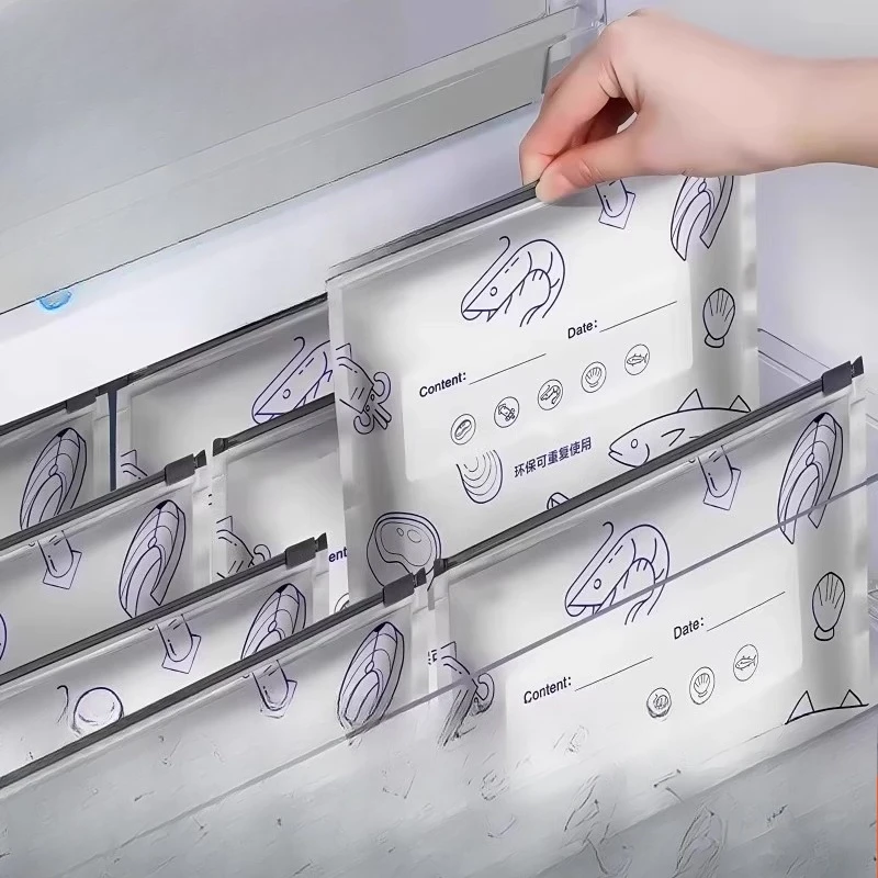 Aluminum foil fresh-keeping sealed bag Food grade refrigerator Household frozen meat Storage bag Zipper type
Aluminum foil fresh-keeping sealed bag Food grade refrigerator Household frozen meat Storage bag Zipper type