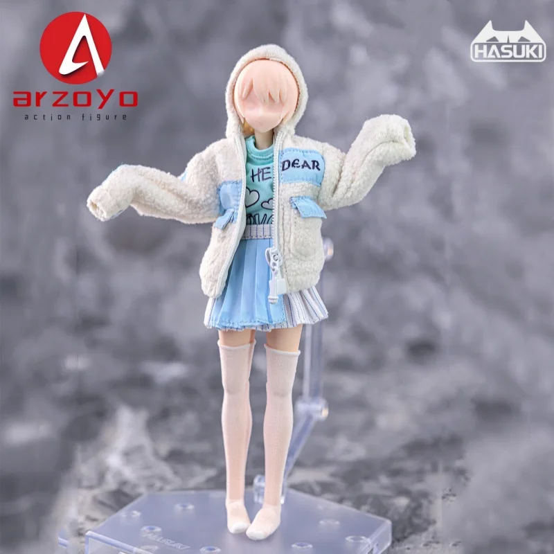 HASUKI CS004, масштаб 1/12, плюшевая куртка, футболка, плиссированная юбка, модель одежды, подходит для 6-дюймовых фигурок солдат.
HASUKI CS004, масштаб 1/12, плюшевая куртка, футболка, плиссированная юбка, модель одежды, подходит для 6-дюймовых фигурок солдат.