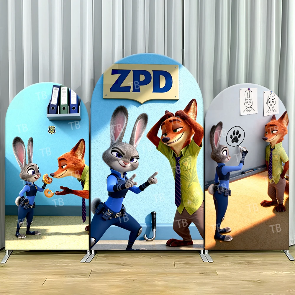 Zootopia Judy Nick Arch Backdrop Cover Police Office Scene For Kids Birthday Party Fun Cartoon Theme Photo Booth Decor Prop
Zootopia Judy Nick Arch Backdrop Cover Police Office Scene For Kids Birthday Party Fun Cartoon Theme Photo Booth Decor Prop