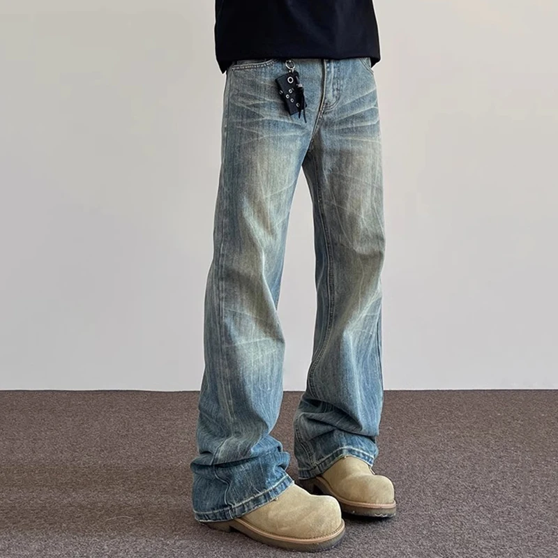 Hiphop Bootcut Jeans Mens Straight Wide-leg Pants New High Street Lightning Ripple Jeans Four Seasons Classic High Quality Pants
Hiphop Bootcut Jeans Mens Straight Wide-leg Pants New High Street Lightning Ripple Jeans Four Seasons Classic High Quality Pants