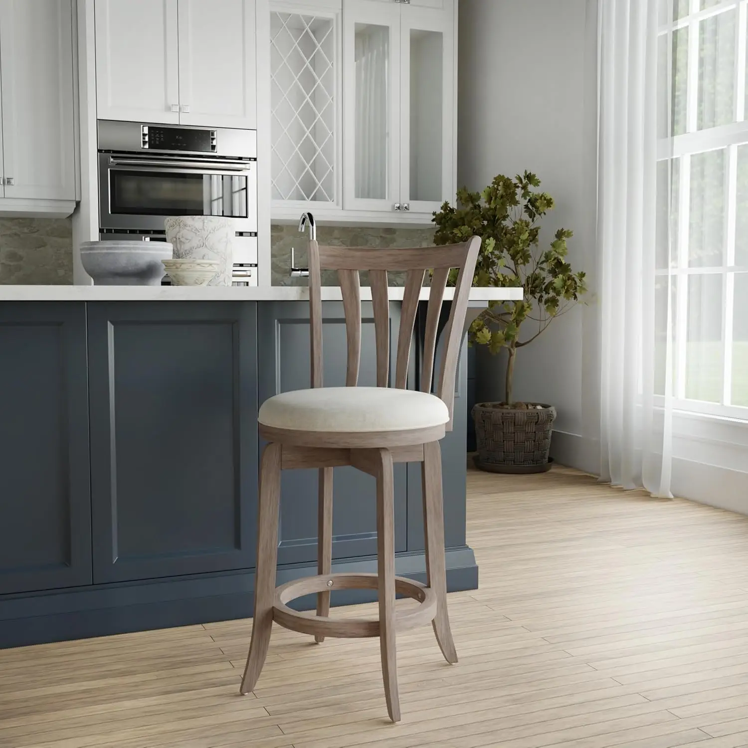 Savana Swivel Counter Height Stool, 29.5" High, Brown Gray
Savana Swivel Counter Height Stool, 29.5" High, Brown Gray