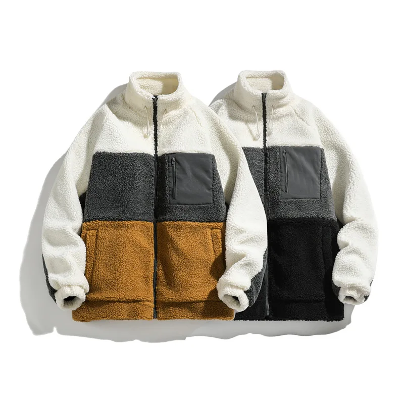 Men Clothing 2022 Winter New Fashion Casual Fleece Coat Matching Color Warm Loose Fleece Jacket
Men Clothing 2022 Winter New Fashion Casual Fleece Coat Matching Color Warm Loose Fleece Jacket