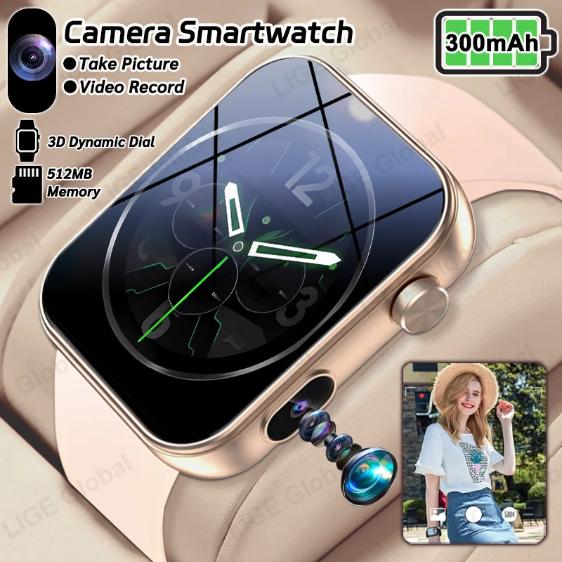 LIGE Men Women Camera Smartwatch Take Photos Video Recording 512MB Memory 70+ Sports Fitness 1.91" BT Call New Smart Watch 2026
LIGE Men Women Camera Smartwatch Take Photos Video Recording 512MB Memory 70+ Sports Fitness 1.91" BT Call New Smart Watch 2026