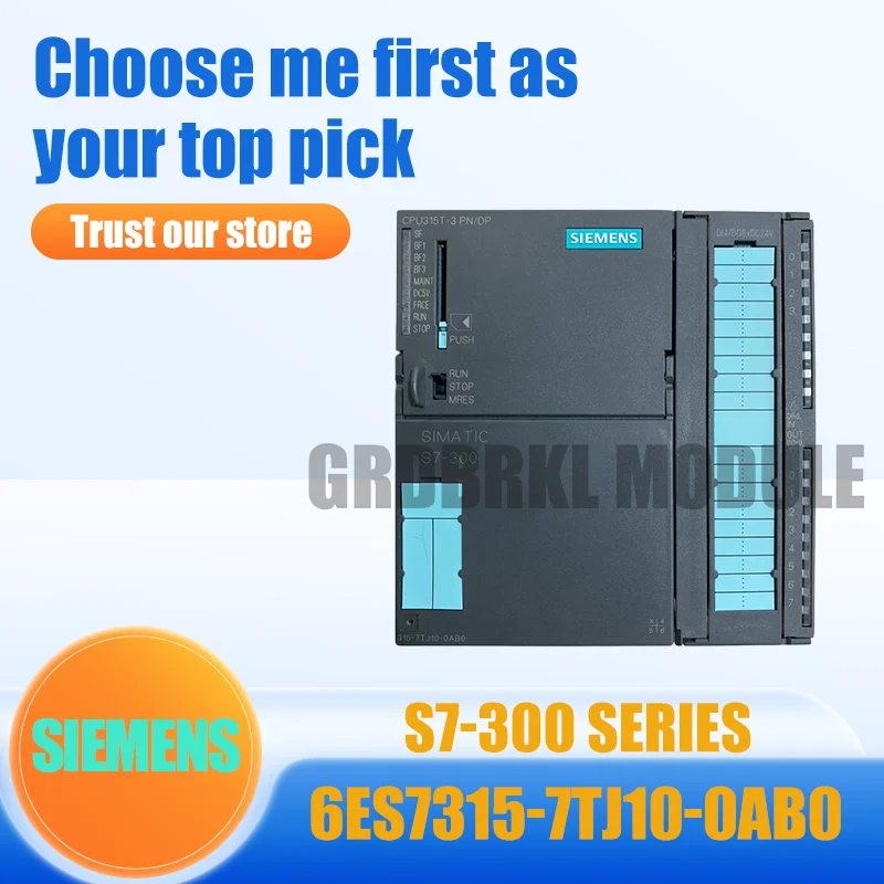New Original SIEMENS 6ES7315-7TJ10-0AB0 6ES7 315-7TJ10-0AB0 S7-300 CPU 315T-3 PN/DP PLC CPU Module
New Original SIEMENS 6ES7315-7TJ10-0AB0 6ES7 315-7TJ10-0AB0 S7-300 CPU 315T-3 PN/DP PLC CPU Module