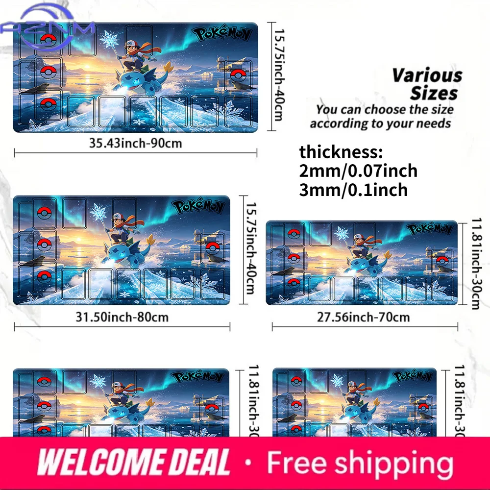 Игровой коврик для мыши Ash & Totodile Aurora Ice TCG, большой игровой коврик для мыши
Игровой коврик для мыши Ash & Totodile Aurora Ice TCG, большой игровой коврик для мыши