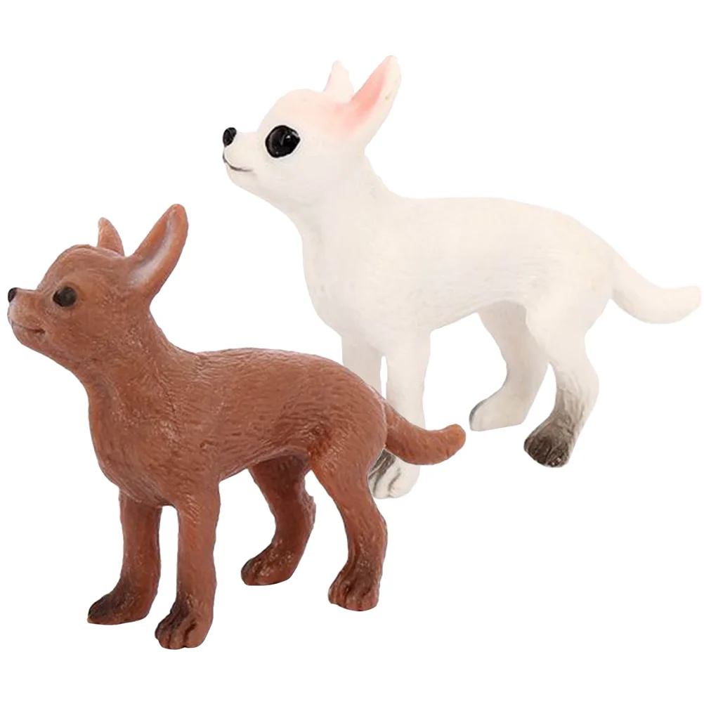 2 Pcs Chihuahua Model Playing Mini Dog Figurines Realistic Animal Models Kids Toy Statue Puppy Ornaments Plastic Tabletop
2 Pcs Chihuahua Model Playing Mini Dog Figurines Realistic Animal Models Kids Toy Statue Puppy Ornaments Plastic Tabletop