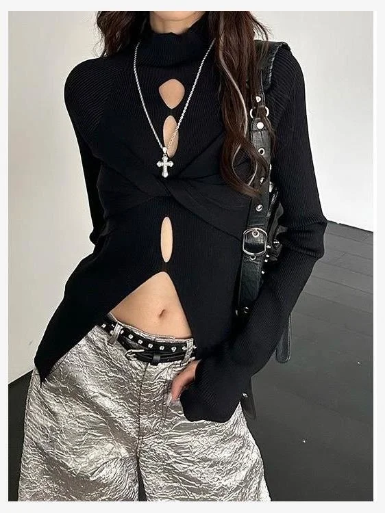 Y2K American Spicy Aby ажурный вязаный свитер, женский длинный свитер с высоким воротником, топ Faion Urban Sle, хлопок, весна...
Y2K American Spicy Aby ажурный вязаный свитер, женский длинный свитер с высоким воротником, топ Faion Urban Sle, хлопок, весна...