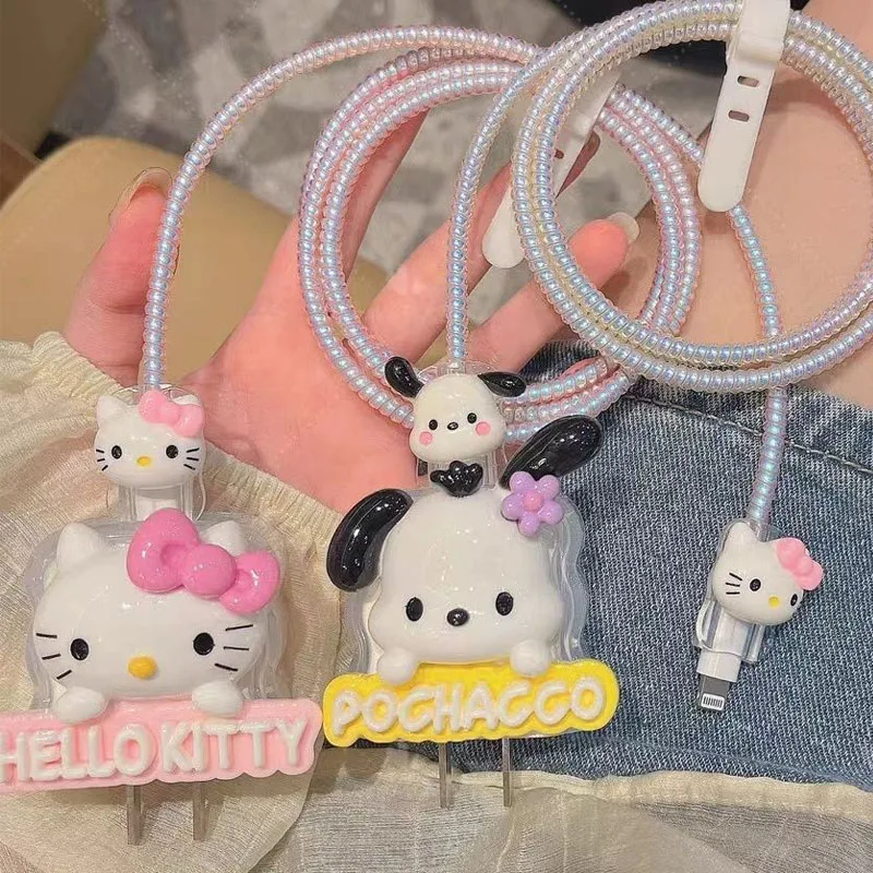 5pcs/set Hellokitty Cable Protective Case Cartoon Pochacco Sanrio 20W for Iphone 15 14 Anti-fracture Charger Protective Case
5pcs/set Hellokitty Cable Protective Case Cartoon Pochacco Sanrio 20W for Iphone 15 14 Anti-fracture Charger Protective Case