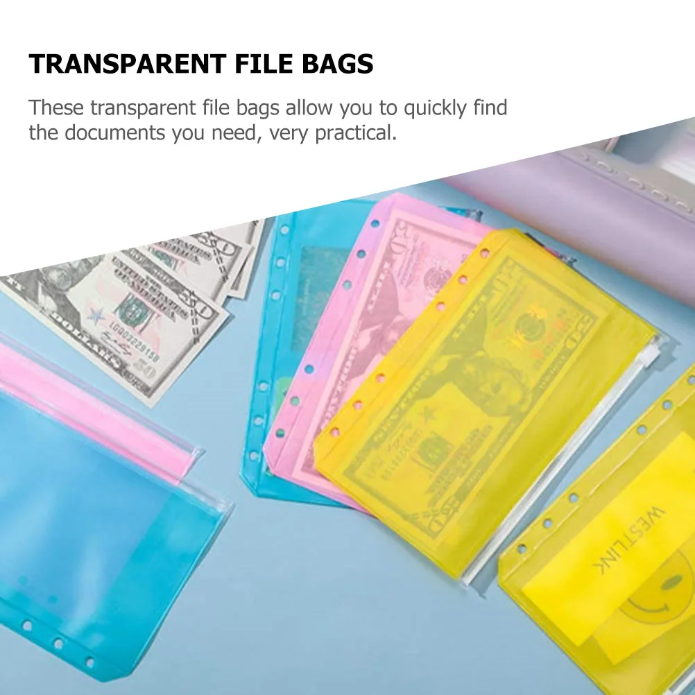 12 Pcs Office Binder Pockets Receipt Storage Bag Waterproof Loose Leaf for Binders
12 Pcs Office Binder Pockets Receipt Storage Bag Waterproof Loose Leaf for Binders