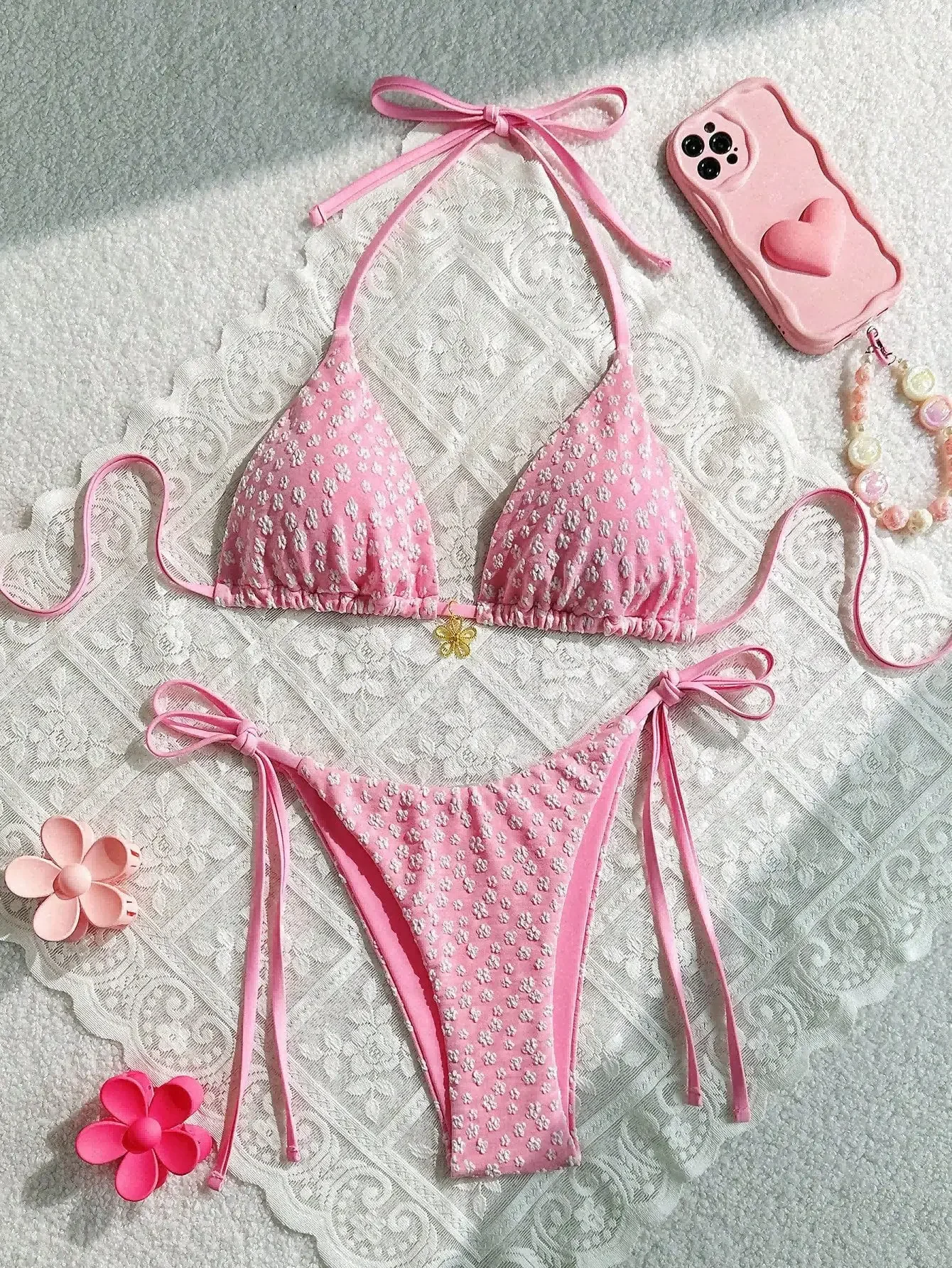 2025 Swimsuit New Pink Floral Print Micro Bikini Women's Push Up Beach Bathing Suit Thong Swimwear Brazilian Pool Bather Biquini
2025 Swimsuit New Pink Floral Print Micro Bikini Women's Push Up Beach Bathing Suit Thong Swimwear Brazilian Pool Bather Biquini