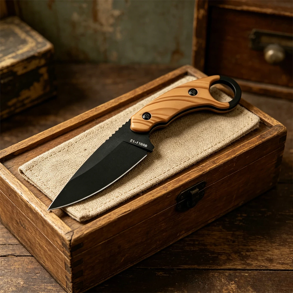 Outdoor Fixed Blade Knife with Sheath High Hardness 8Cr13Mov Steel Hiking Multifunctional EDC Gear for Camping Tool Men's Gift
Outdoor Fixed Blade Knife with Sheath High Hardness 8Cr13Mov Steel Hiking Multifunctional EDC Gear for Camping Tool Men's Gift