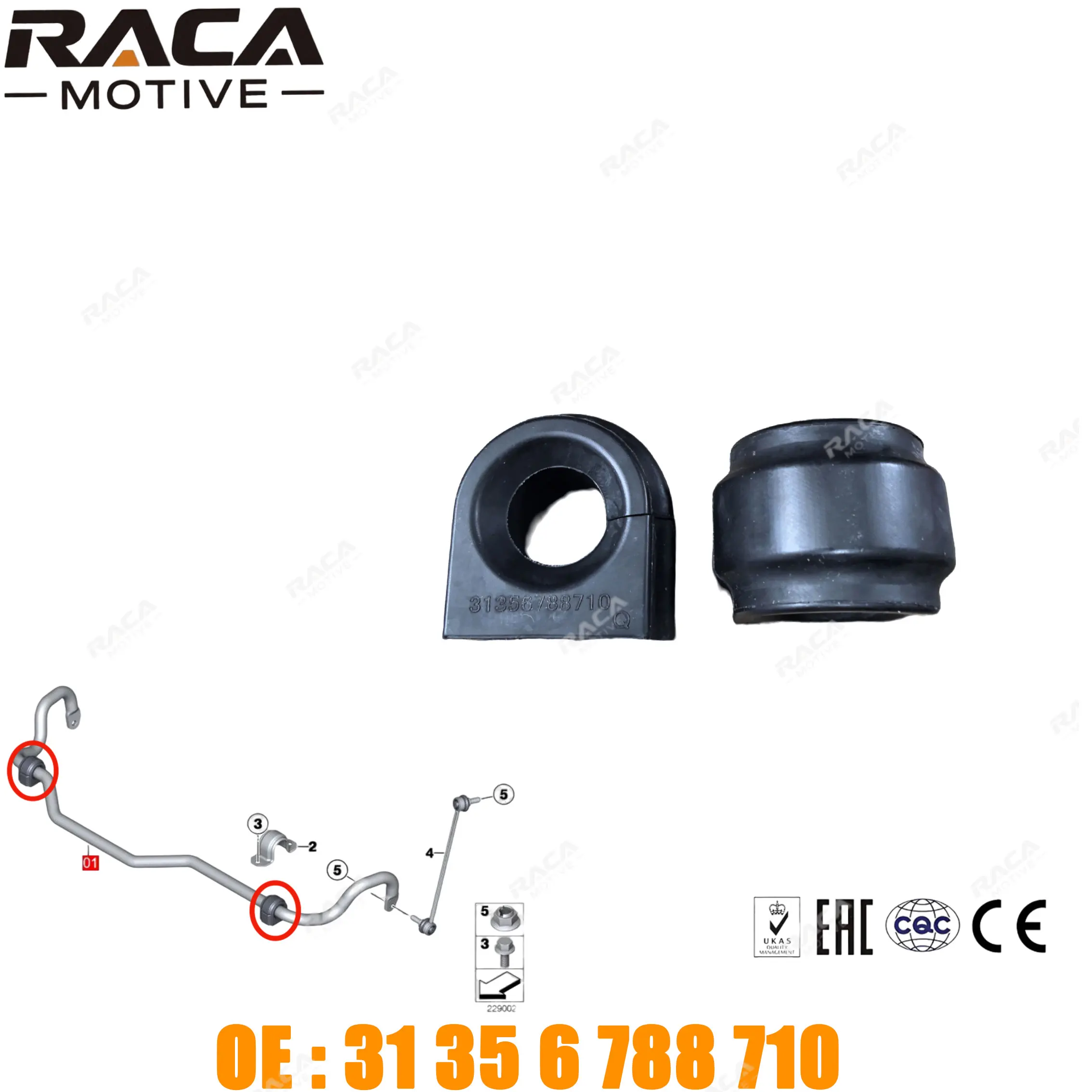 2 высококачественные резиновые втулки стабилизатора передней оси, подходят для BMW X3 (F25) 2011-2017, X4 (F26) 2014-2018, 31356788710
2 высококачественные резиновые втулки стабилизатора передней оси, подходят для BMW X3 (F25) 2011-2017, X4 (F26) 2014-2018, 31356788710