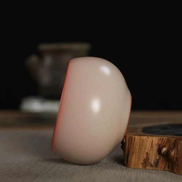 Longquan Celadon Ge Kiln Tea Cup Gold Edge White Jade Body Owner Cup Ceramic Lard Jelly Teacup by Master Ye Jin Lian
Longquan Celadon Ge Kiln Tea Cup Gold Edge White Jade Body Owner Cup Ceramic Lard Jelly Teacup by Master Ye Jin Lian
