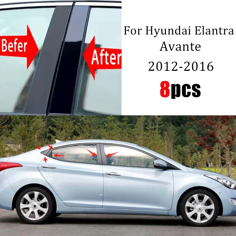 8Pcs Car Door Window Pillar Center Post Trim Stickers For Hyundai Elantra Avante 2012-2016 2013 2014 Auto Styling Accessories
8Pcs Car Door Window Pillar Center Post Trim Stickers For Hyundai Elantra Avante 2012-2016 2013 2014 Auto Styling Accessories