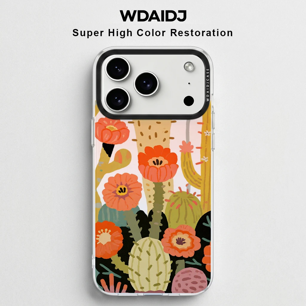 Cactus Flower Print Clear Phone Case for iPhone 13 14 15 16 17 Art Pattern Anti-Yellow Shockproof Cover
Cactus Flower Print Clear Phone Case for iPhone 13 14 15 16 17 Art Pattern Anti-Yellow Shockproof Cover