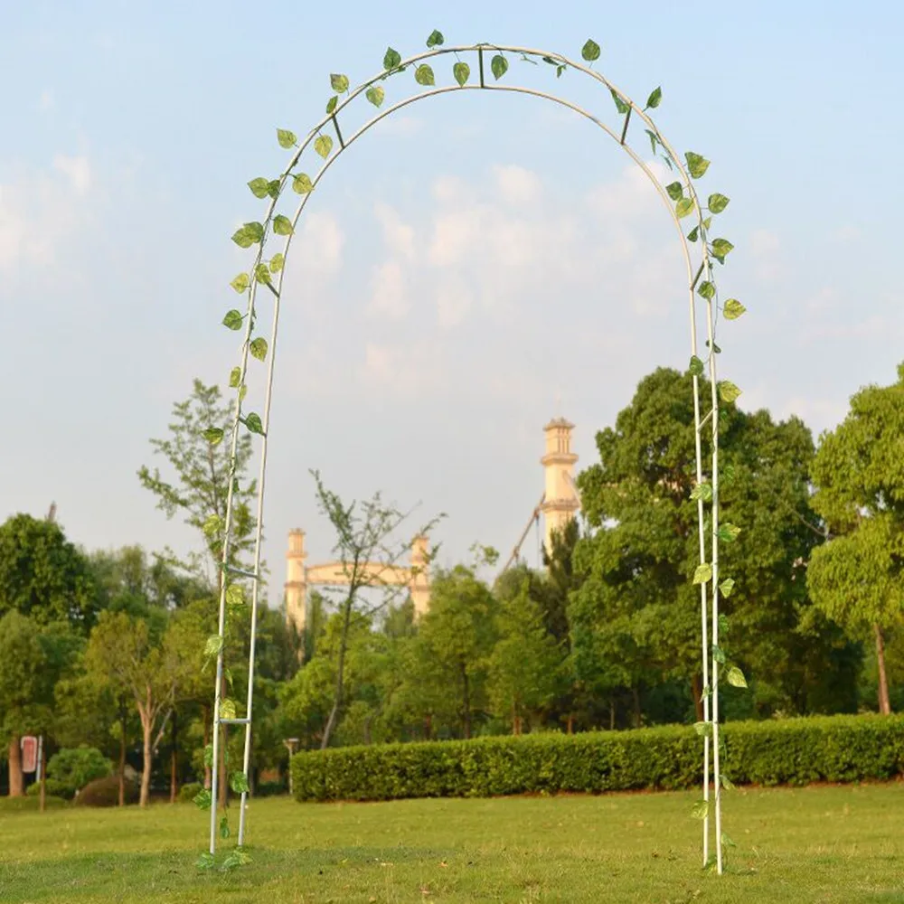 8ft high metal garden arch grille,Adjustable arbor grille,Support for garden climbing plants,Simple Style,White
8ft high metal garden arch grille,Adjustable arbor grille,Support for garden climbing plants,Simple Style,White
