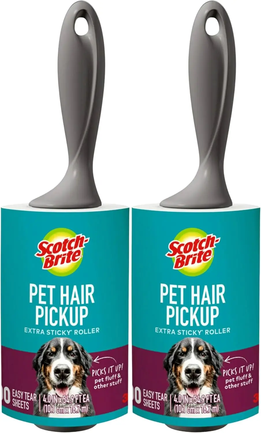 Extra Sticky Pet Hair Lint Roller, 2 Pack, 200 Sheets, Removes Fur & Fluff from Clothes, Furniture & Car Seats
Extra Sticky Pet Hair Lint Roller, 2 Pack, 200 Sheets, Removes Fur & Fluff from Clothes, Furniture & Car Seats