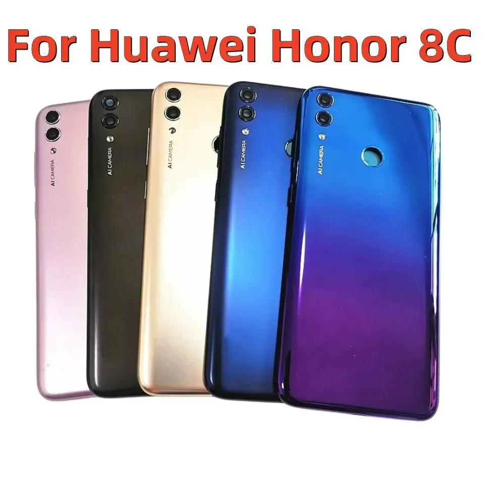 Оригинальный Новый чехол 6,26 "для задней крышки аккумулятора Huawei Honor 8C + боковые кнопки питания + стеклянный объектив + вспышка + логотип
Оригинальный Новый чехол 6,26 "для задней крышки аккумулятора Huawei Honor 8C + боковые кнопки питания + стеклянный объектив + вспышка + логотип