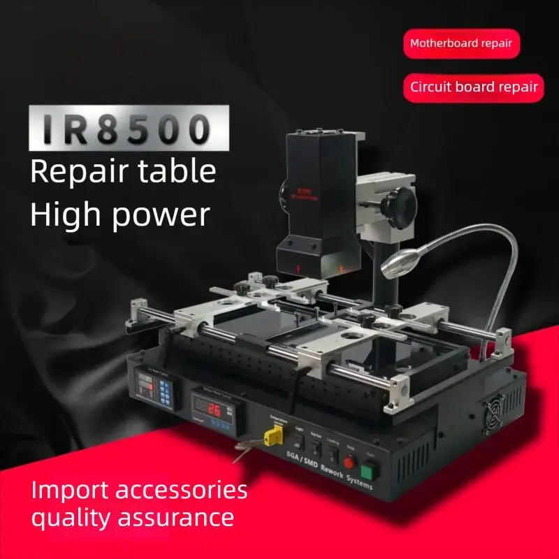 IR8500 Bga Rework Station Infrared Machine Reballing Kit Tools Soldering Station for Repairing Xbox Ps3 Ps4 Game Board Laptop
IR8500 Bga Rework Station Infrared Machine Reballing Kit Tools Soldering Station for Repairing Xbox Ps3 Ps4 Game Board Laptop
