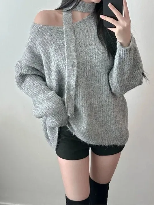 Korean Sle Knitted V-Ne Long Sve Sweater Women's Casual Loose Versatile Mid-Length Draped Top Autumn 2025 New Arrival
Korean Sle Knitted V-Ne Long Sve Sweater Women's Casual Loose Versatile Mid-Length Draped Top Autumn 2025 New Arrival