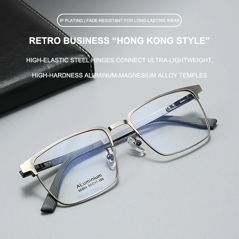 Премиальные ретро-оправы для очков: ультралегкие алюминиево-магниевые оправы для делового и повседневного стиля, очки в представительском дизайне
Премиальные ретро-оправы для очков: ультралегкие алюминиево-магниевые оправы для делового и повседневного стиля, очки в представительском дизайне