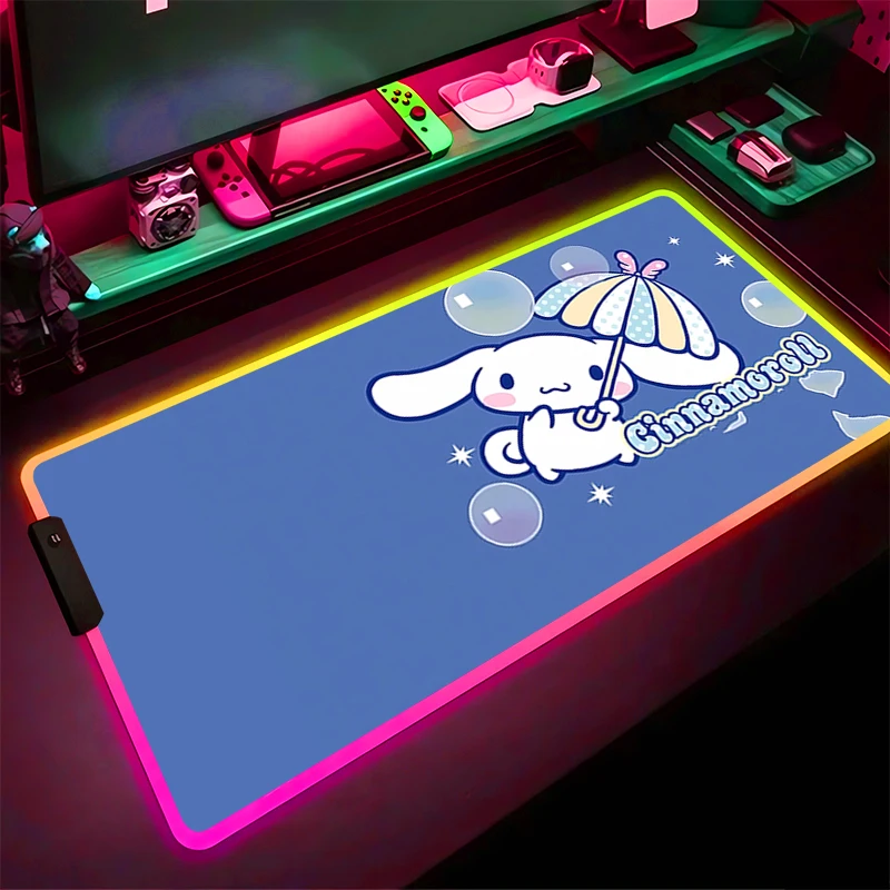 RGB LED Mouse Pad Laptop C-cinnamoroll Rubber Extended Pad Desk Mouse Mat Computer Game Mousepad PC Accessories HD Keyboard Pad
RGB LED Mouse Pad Laptop C-cinnamoroll Rubber Extended Pad Desk Mouse Mat Computer Game Mousepad PC Accessories HD Keyboard Pad
