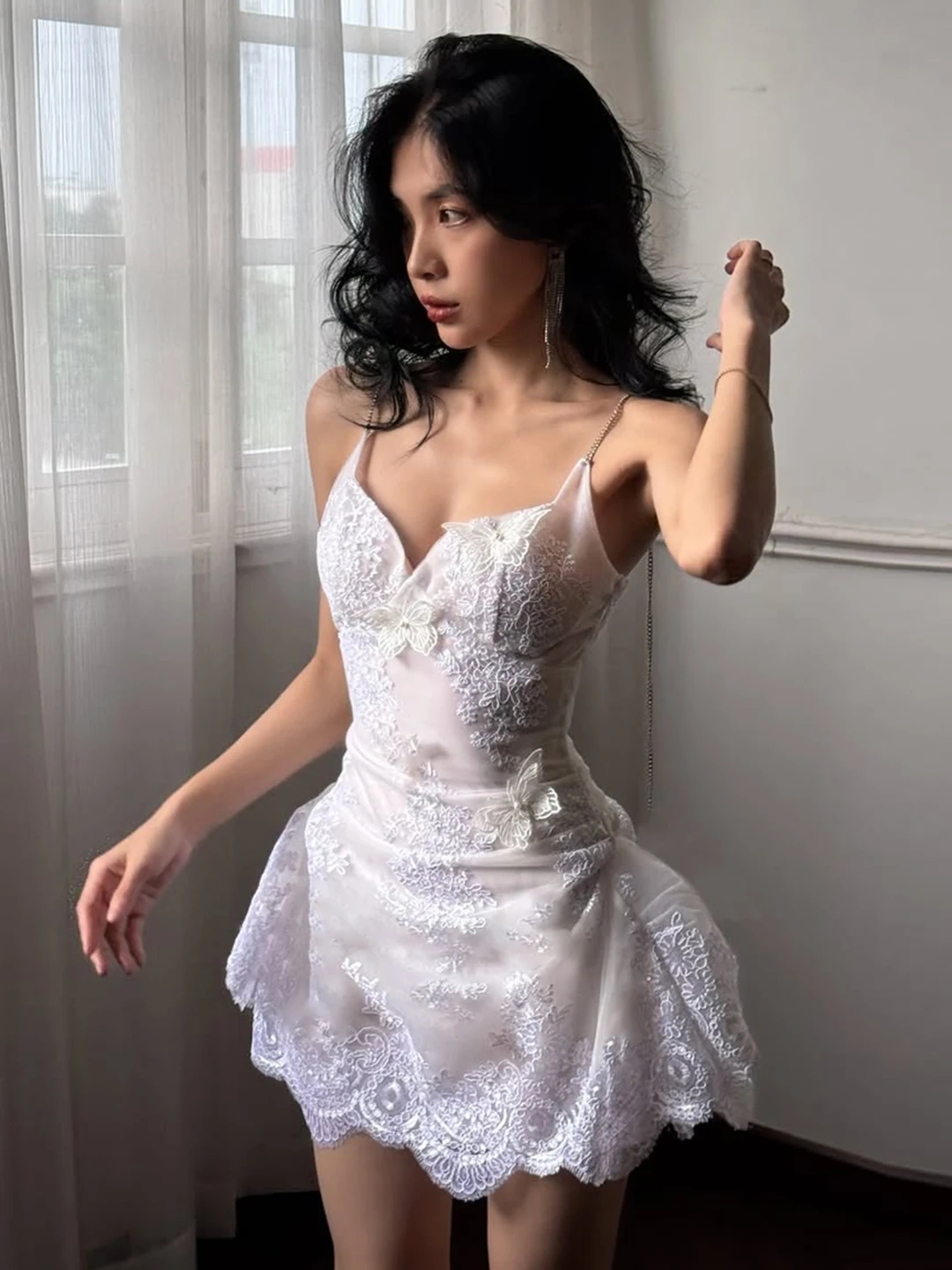 Romore Pure Desire Sexy Heavy Embroidery White Lace Strap ort Skirt Waist Cinched Fairy Dr Trendy Women's Vest Top
Romore Pure Desire Sexy Heavy Embroidery White Lace Strap ort Skirt Waist Cinched Fairy Dr Trendy Women's Vest Top