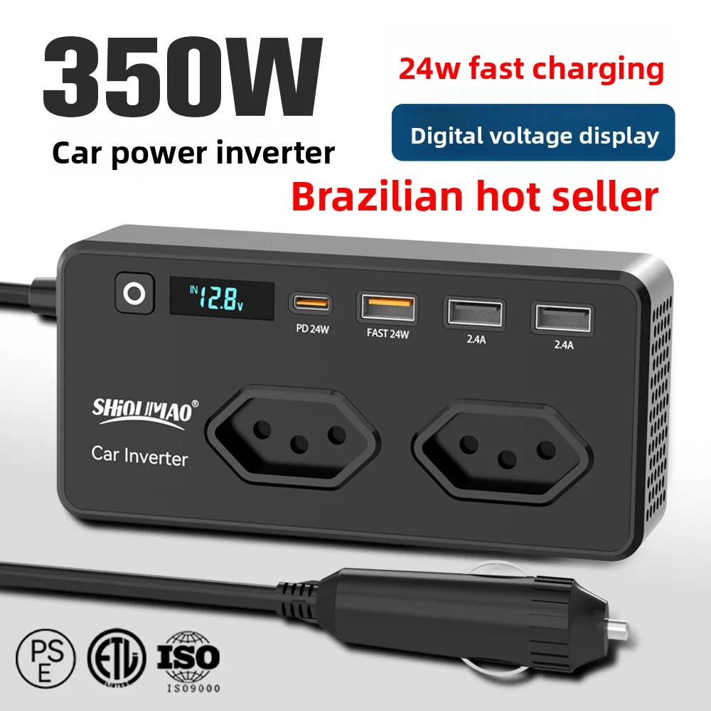 12V to AC 200W Car Inverter with USB C Fast Charging Adapter Power Supply for Auto Devices Charging
12V to AC 200W Car Inverter with USB C Fast Charging Adapter Power Supply for Auto Devices Charging