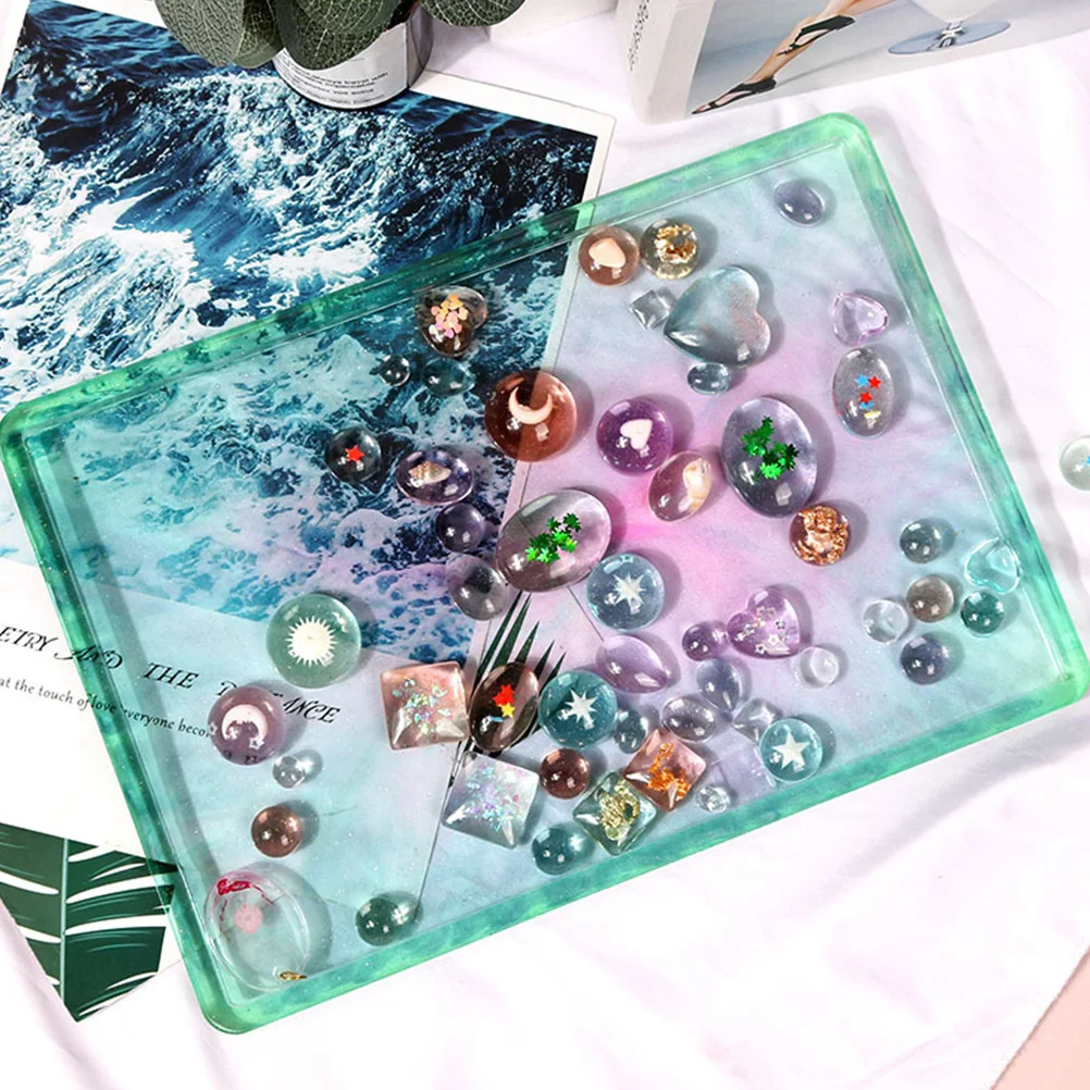 Rectangle Silicone Molds DIY Crystal Epoxy Resin Jewelry Tray H made Crafts Beads Storage Trays Safe Touch Easy Demold
Rectangle Silicone Molds DIY Crystal Epoxy Resin Jewelry Tray H made Crafts Beads Storage Trays Safe Touch Easy Demold