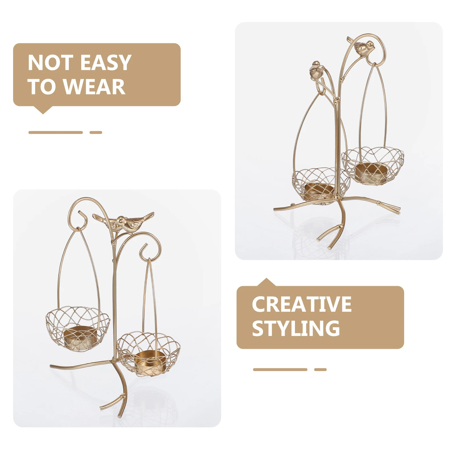 1pc Elegant Nordic Candlestick Ornaments Iron Art Decorative Stand for Wedding Banquet Home
1pc Elegant Nordic Candlestick Ornaments Iron Art Decorative Stand for Wedding Banquet Home