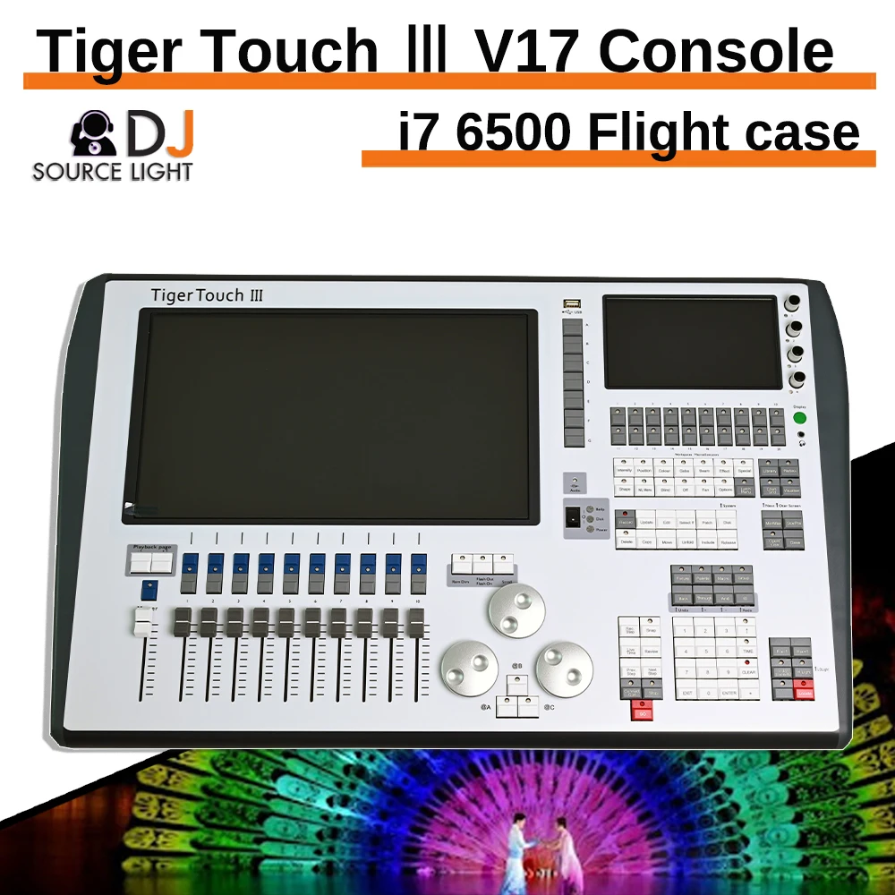 Tiger Touch III V17 Сценическое освещение Консоль Touch Wing i7 6500 240G 16 выходов DMX-контроллер DJ Performance Show Концертное освещение
Tiger Touch III V17 Сценическое освещение Консоль Touch Wing i7 6500 240G 16 выходов DMX-контроллер DJ Performance Show Концертное освещение