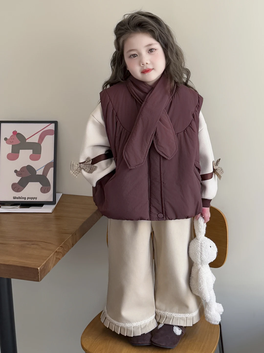 Girls Fce Lined Vest Set Thi Autumn Winter Sle Children's Faion Baby Tee Piece Suit Trendy Kids Clothing Ensemble
Girls Fce Lined Vest Set Thi Autumn Winter Sle Children's Faion Baby Tee Piece Suit Trendy Kids Clothing Ensemble