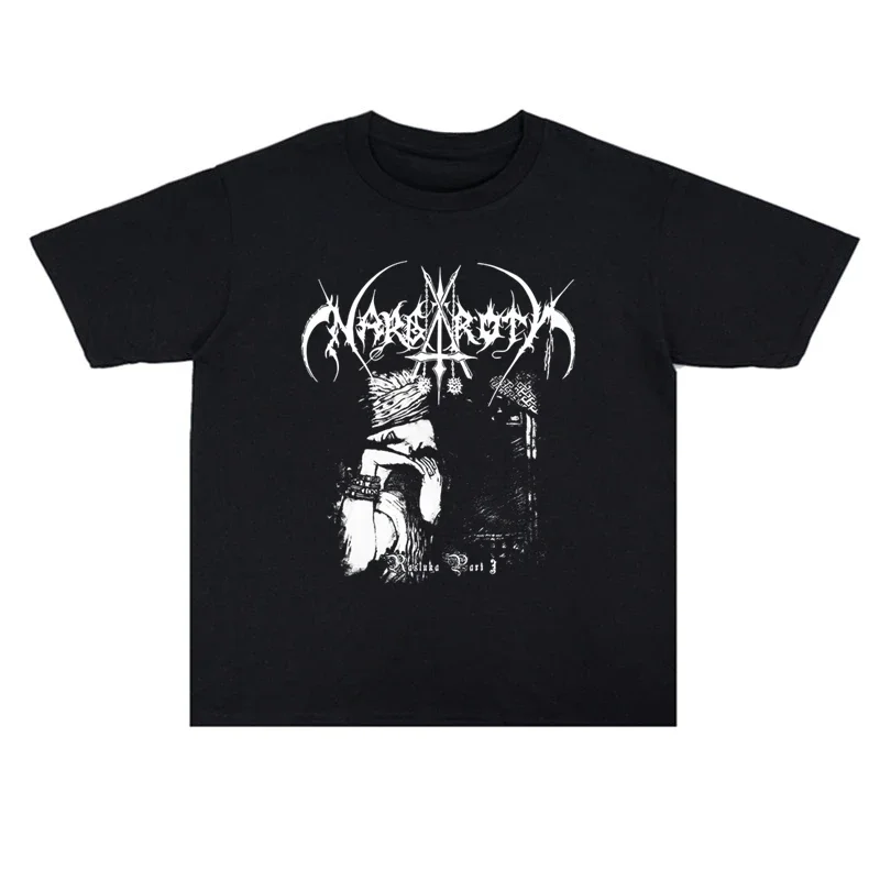 2025 Summer Men's black metal rock band Nargaroth pattern printed 100% cotton high-quality short-sleeved T-shirt
2025 Summer Men's black metal rock band Nargaroth pattern printed 100% cotton high-quality short-sleeved T-shirt