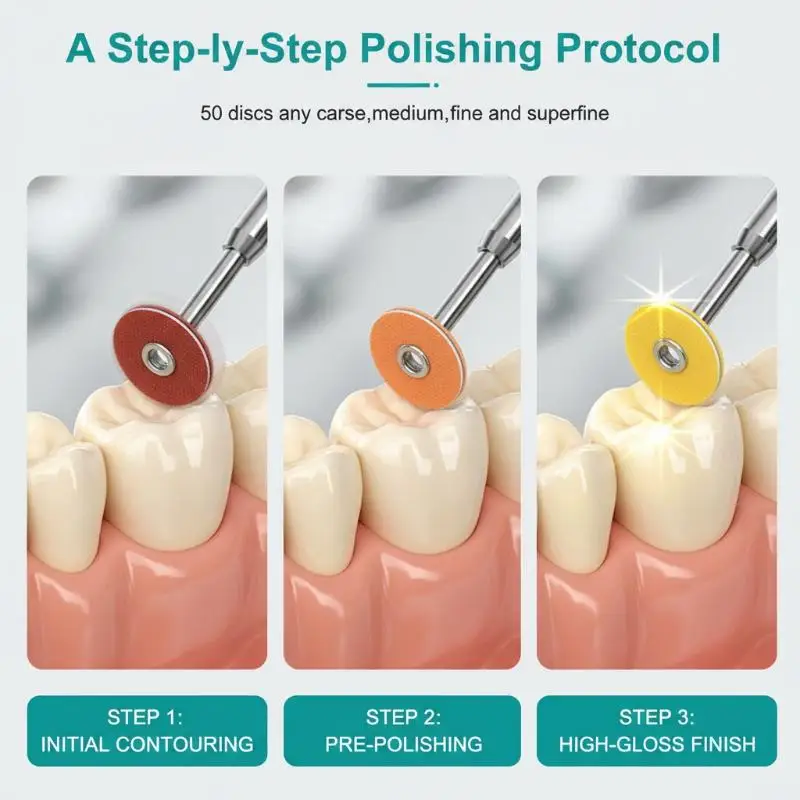 【Y】50pcs Dental Finishing And Polishing Discs Dentist Composite Metals Autoclavable Lab Tools Dentist Polishing Materials
【Y】50pcs Dental Finishing And Polishing Discs Dentist Composite Metals Autoclavable Lab Tools Dentist Polishing Materials