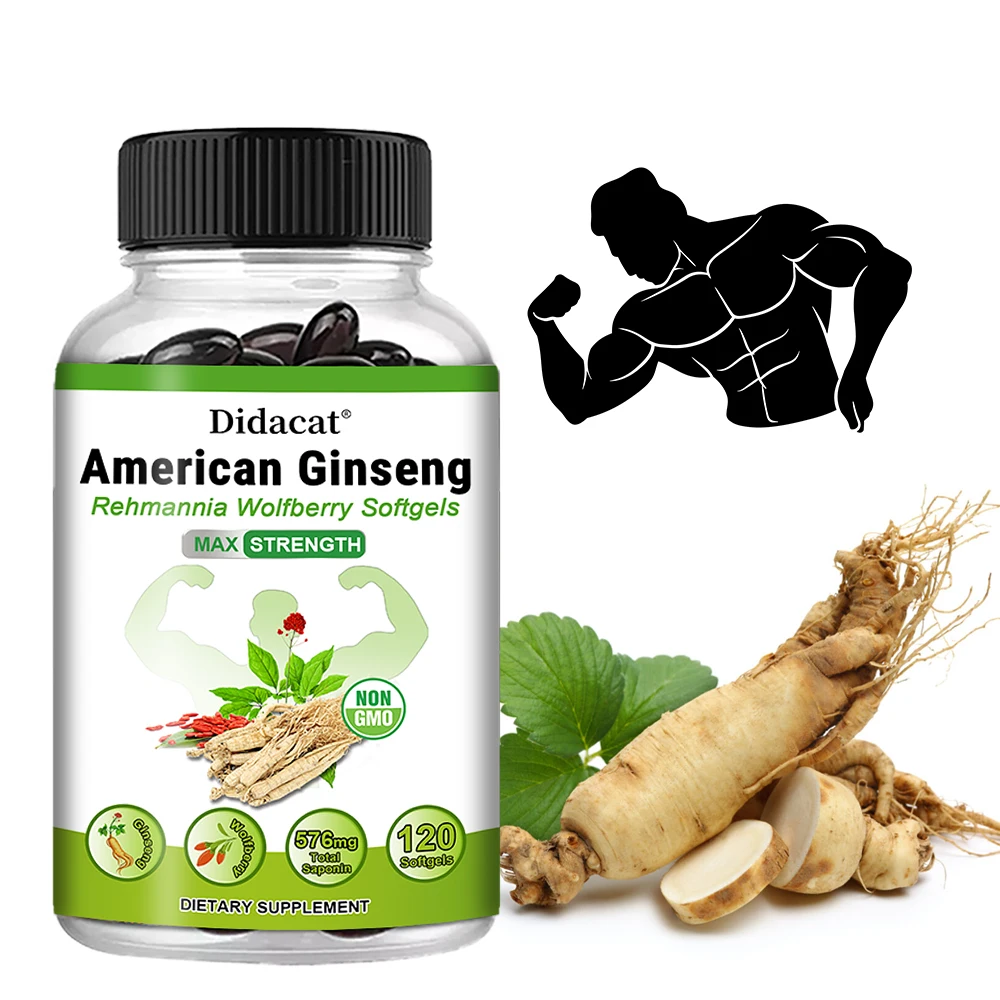 American Ginseng Capsules, Natural Herbal Daily Supplement, Support Energy, Mental Focus, Immunity & Overall Body Wellness
American Ginseng Capsules, Natural Herbal Daily Supplement, Support Energy, Mental Focus, Immunity & Overall Body Wellness