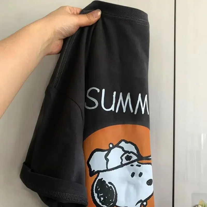 Snoopy girl boy Cotton Short Sleeve T Shirt Female ins Summer Loose Student Hong Kong Retro Top
Snoopy girl boy Cotton Short Sleeve T Shirt Female ins Summer Loose Student Hong Kong Retro Top