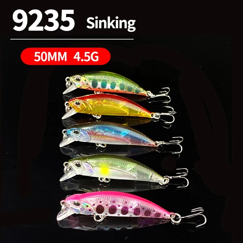 50cm 4.5g Mini Sinking Minnow Fishing Lures Isca Pesca Artificial Hard Baits Crankbait for Freshwater Bass Swimbait Accessories
50cm 4.5g Mini Sinking Minnow Fishing Lures Isca Pesca Artificial Hard Baits Crankbait for Freshwater Bass Swimbait Accessories