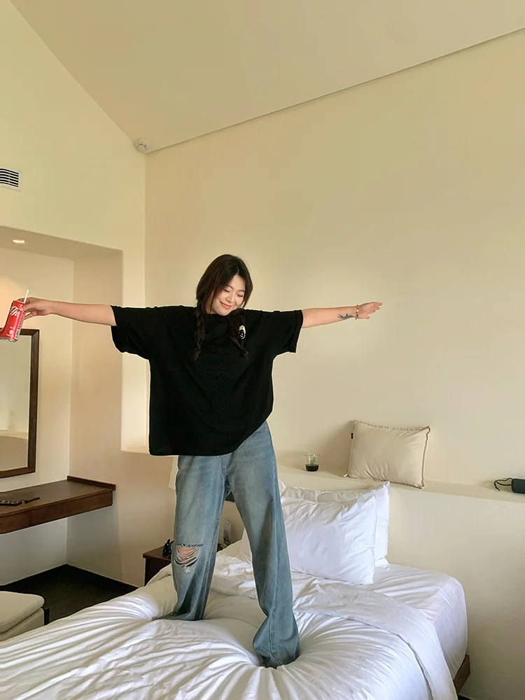 Джинсы скинни с высокой талией Lin Da Hui, летние, тонкие, больших размеров, с дырками, скрывающие недостатки фигуры, длинные брюки, женские, премиум-деним
Джинсы скинни с высокой талией Lin Da Hui, летние, тонкие, больших размеров, с дырками, скрывающие недостатки фигуры, длинные брюки, женские, премиум-деним