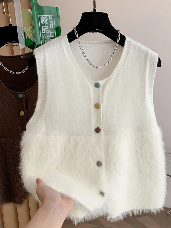 Корейский жилет без рукавов, женский высококачественный жилет Plu, модный антивозрастной трикотаж, повседневный свободный вязаный свитер
Корейский жилет без рукавов, женский высококачественный жилет Plu, модный антивозрастной трикотаж, повседневный свободный вязаный свитер