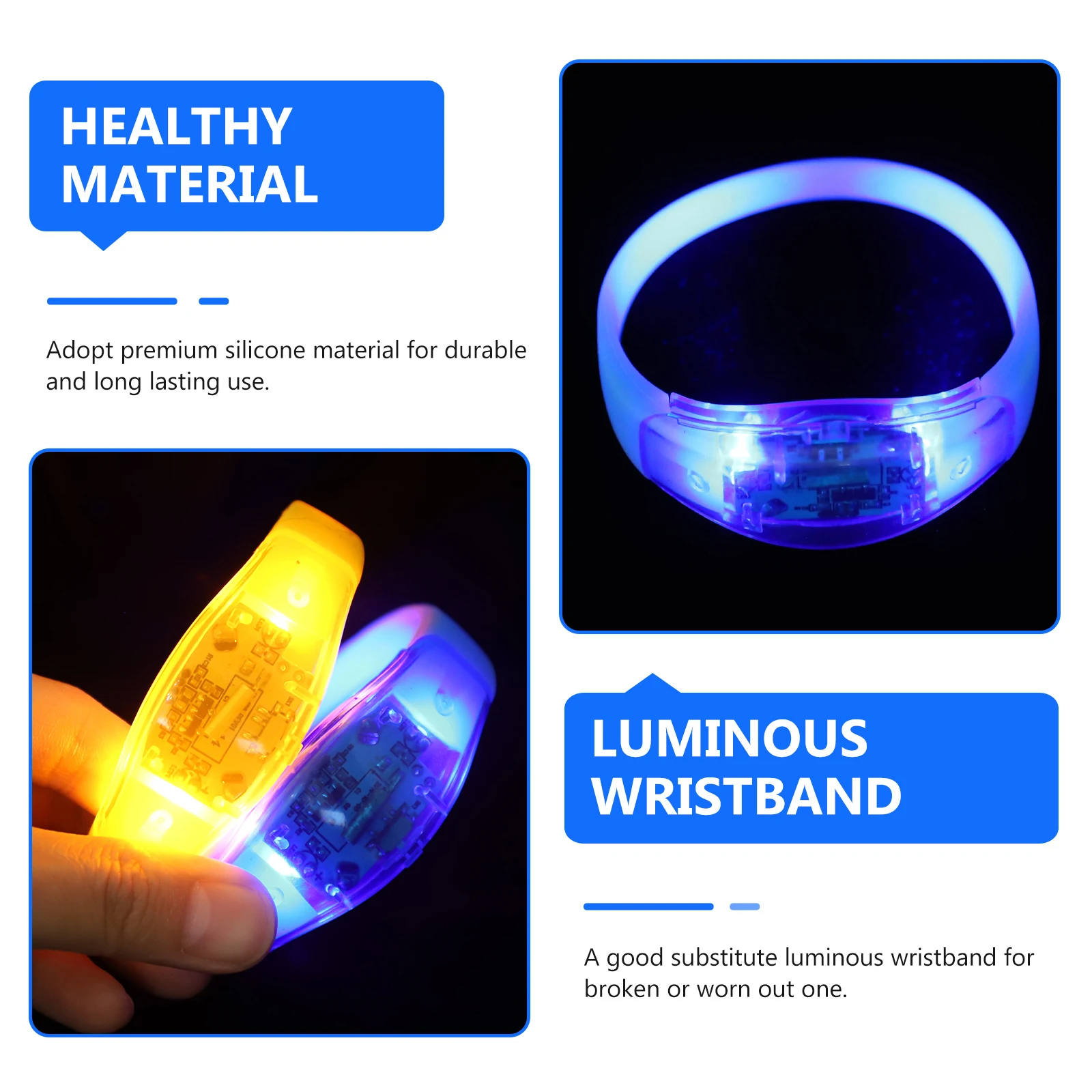 Glow Bracelet Bracelets in Dark Party Favors The Neon Wristbands Accessories Concerts Supplies Glowing
Glow Bracelet Bracelets in Dark Party Favors The Neon Wristbands Accessories Concerts Supplies Glowing