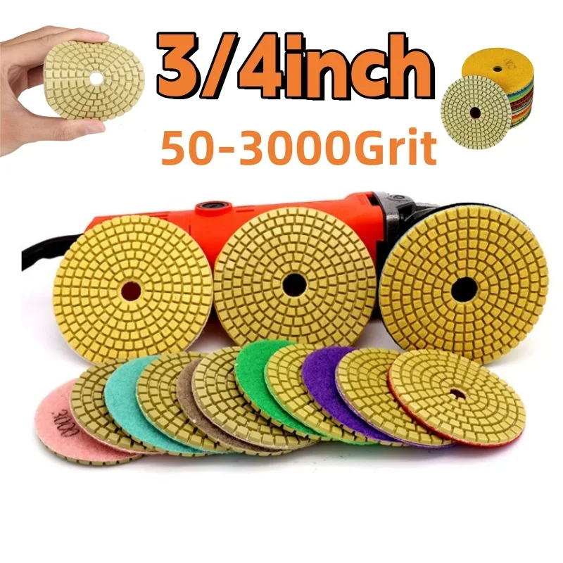 Polishing Pads 3/4inch Diamond Water Grinding Disc Sanding Disc for Sanding Granite Quartz Tile Glass Abrasive Tools 50-3000Grit
Polishing Pads 3/4inch Diamond Water Grinding Disc Sanding Disc for Sanding Granite Quartz Tile Glass Abrasive Tools 50-3000Grit